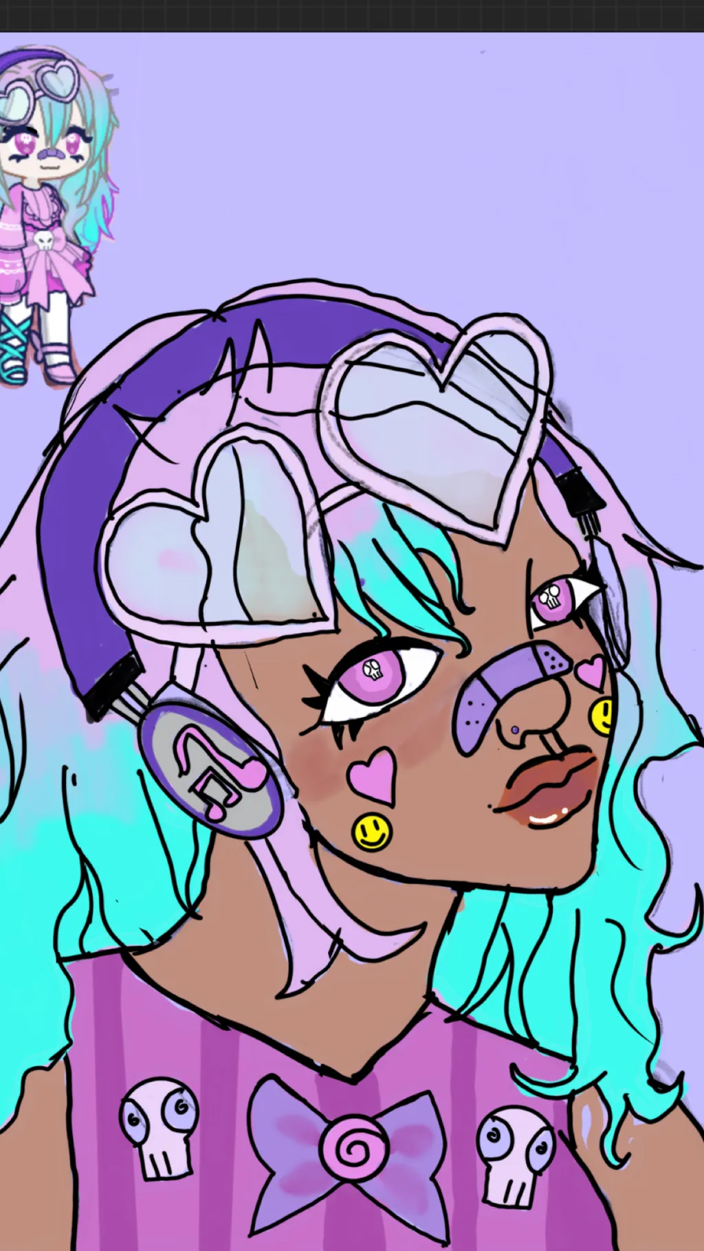 ai character: <🔪Kandi🍬> background