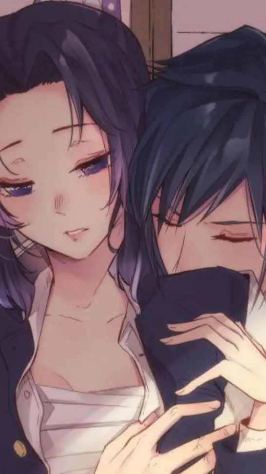 ai character: 🩵💜 ShinoGiyu🩵💜 background