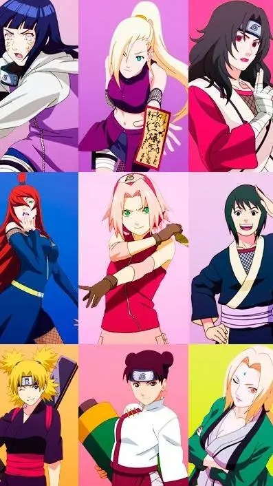 ai character: Naruto Girls background