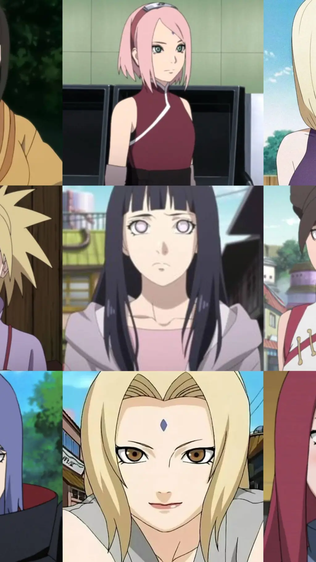 ai character: Naruto Girls background