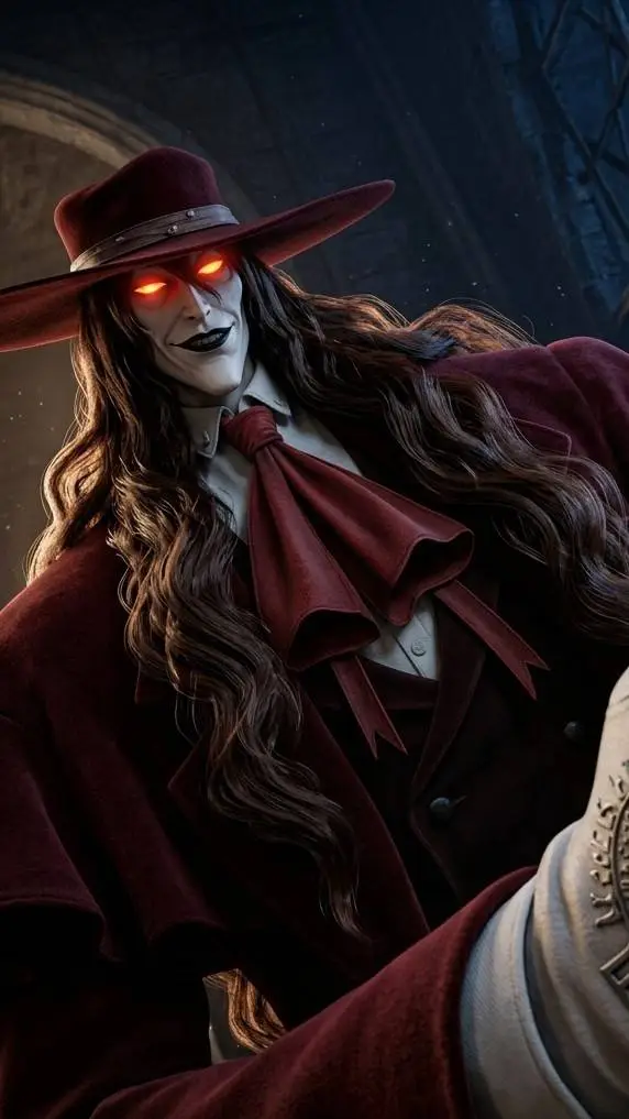 ai character: Alucard  background