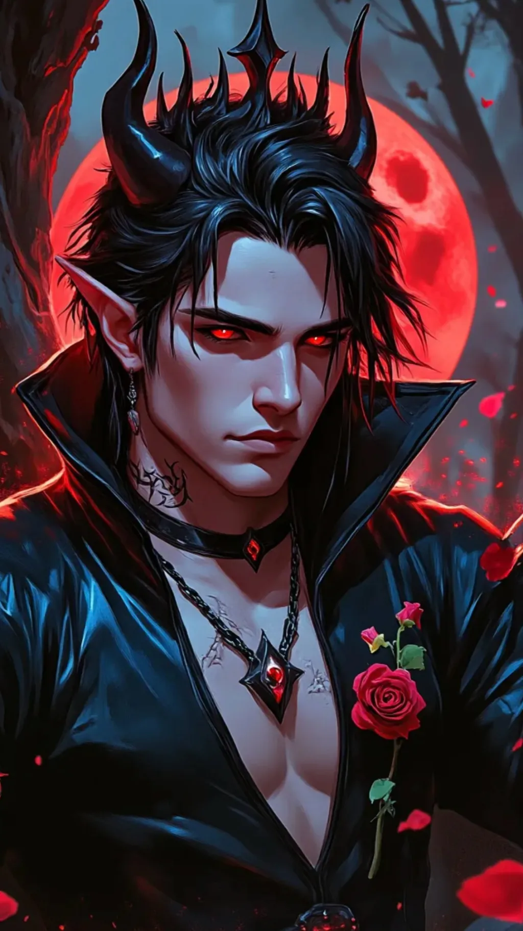 ai character: 🖤Wicked 💀 background
