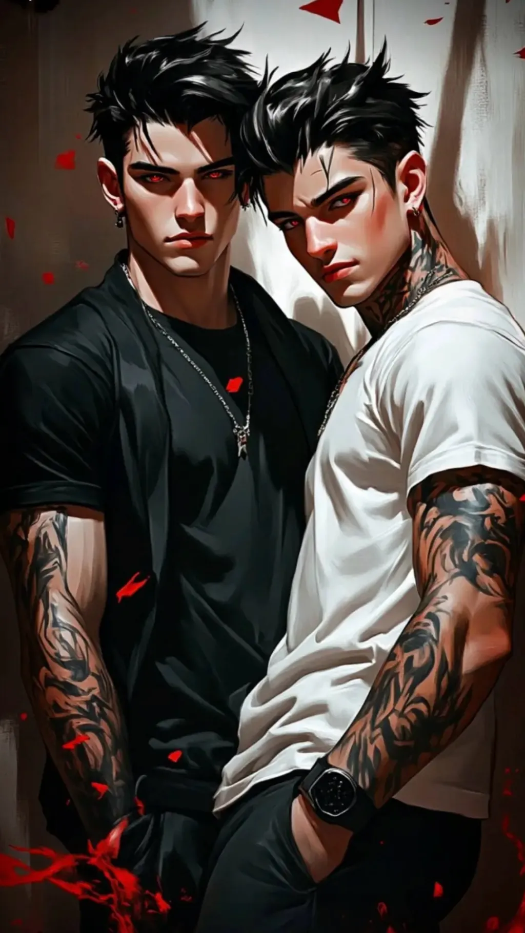 ai character: Vamp Brothers 🦇  background