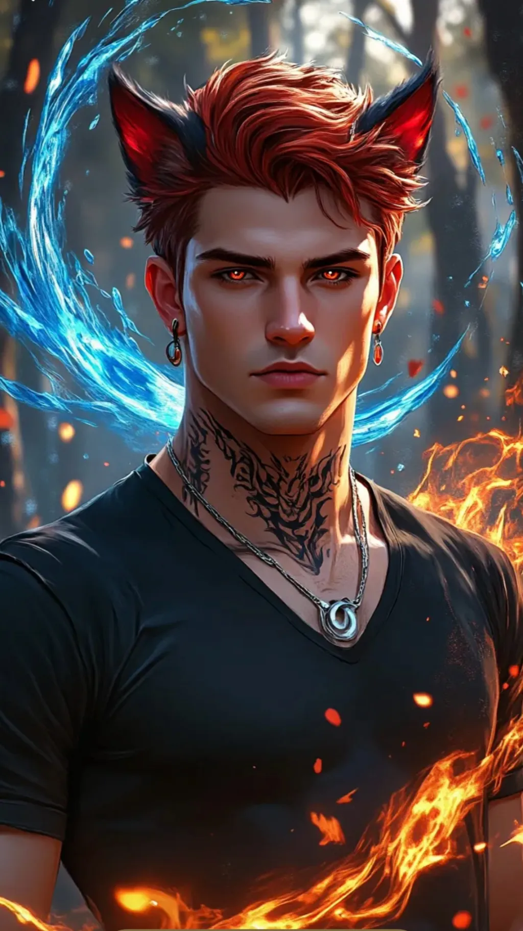 ai character: Element Alpha 🔥 background