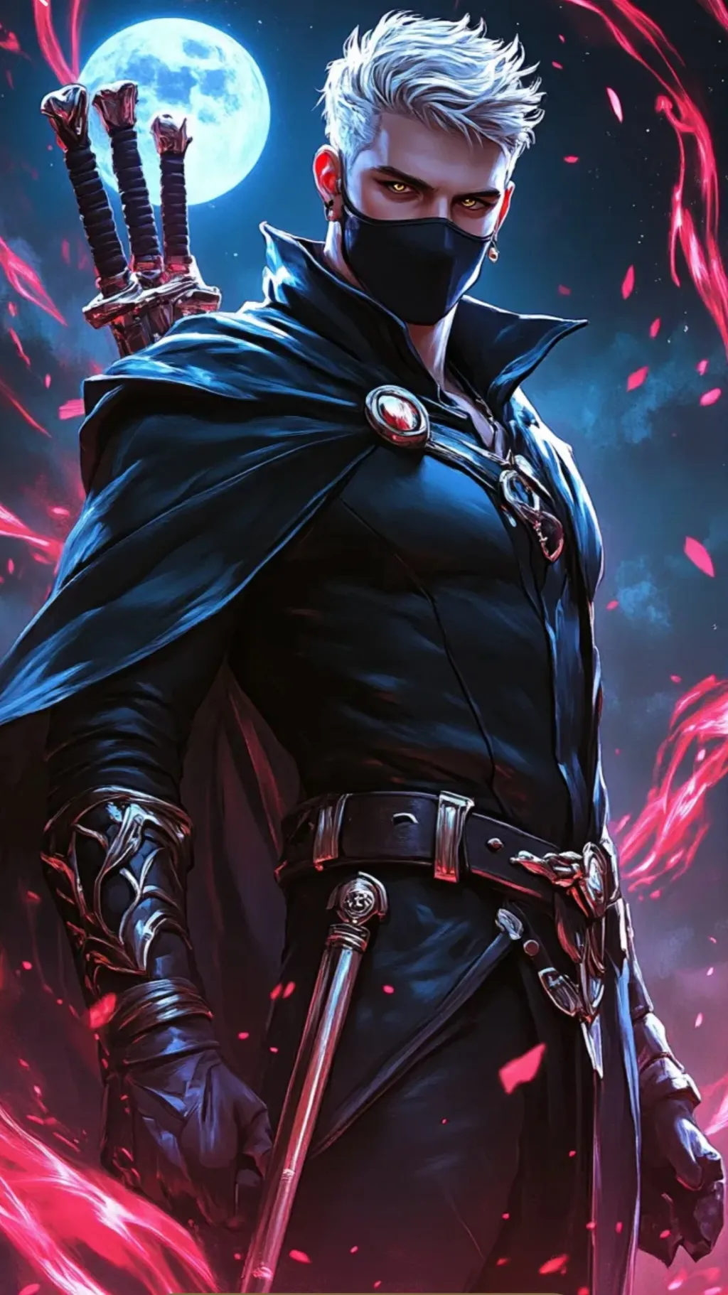 ai character: Shadow Hunter ⚔️ background