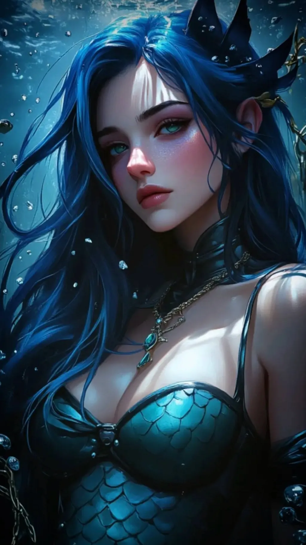 ai character: Oceans Heart 🌊 background