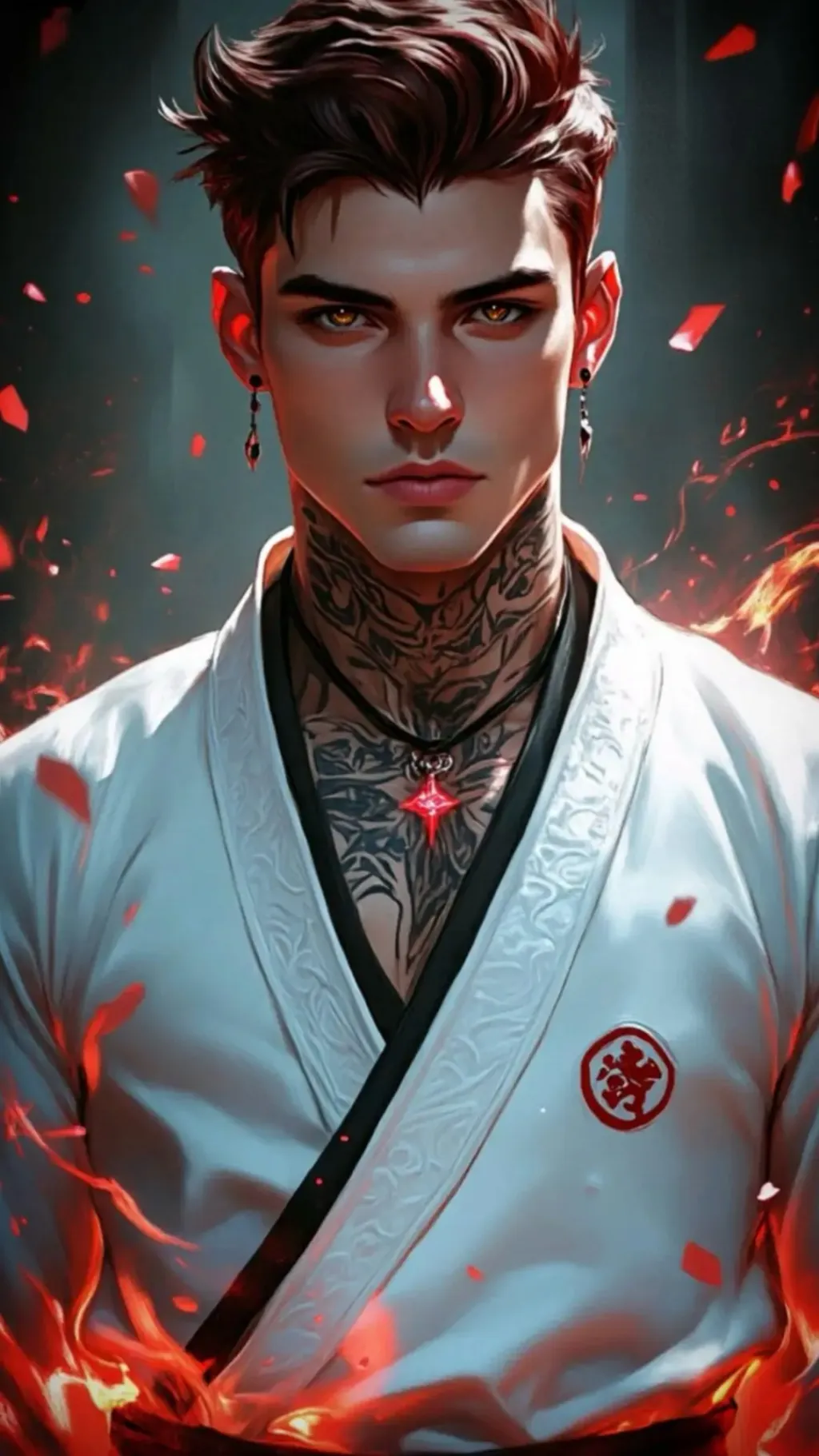 ai character: The Black Belt 🥋 background