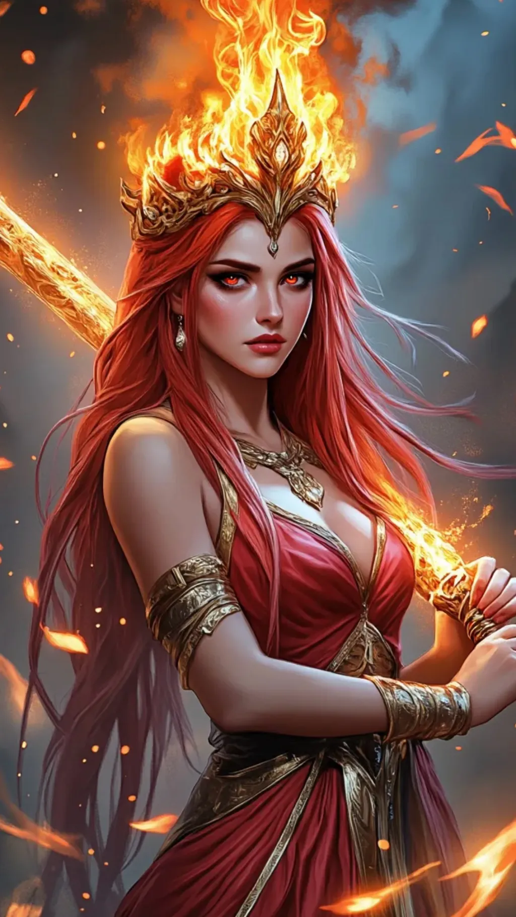 ai character: Raging Flames🔥  background