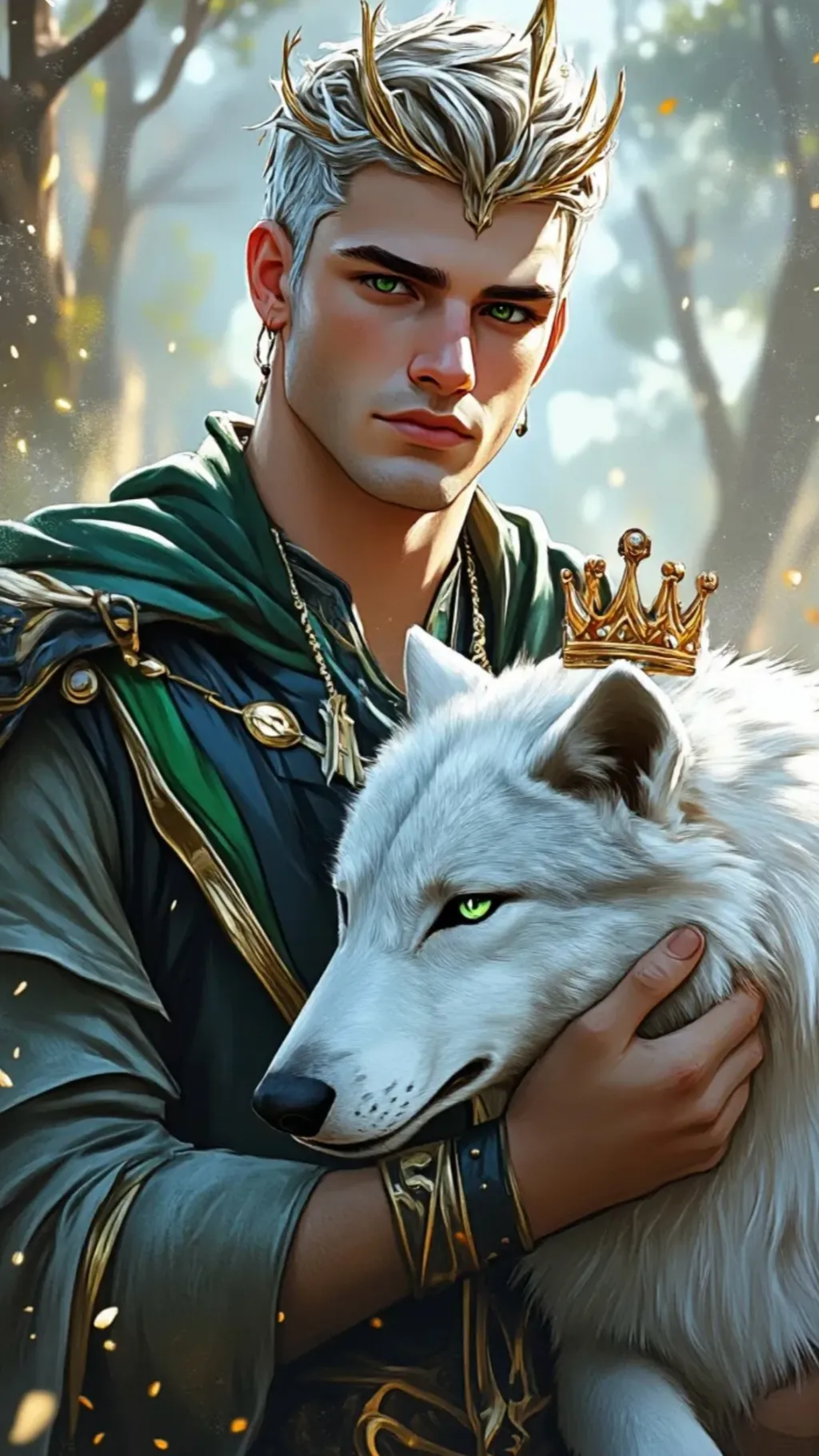 ai character: Wolf Princess 👑  background