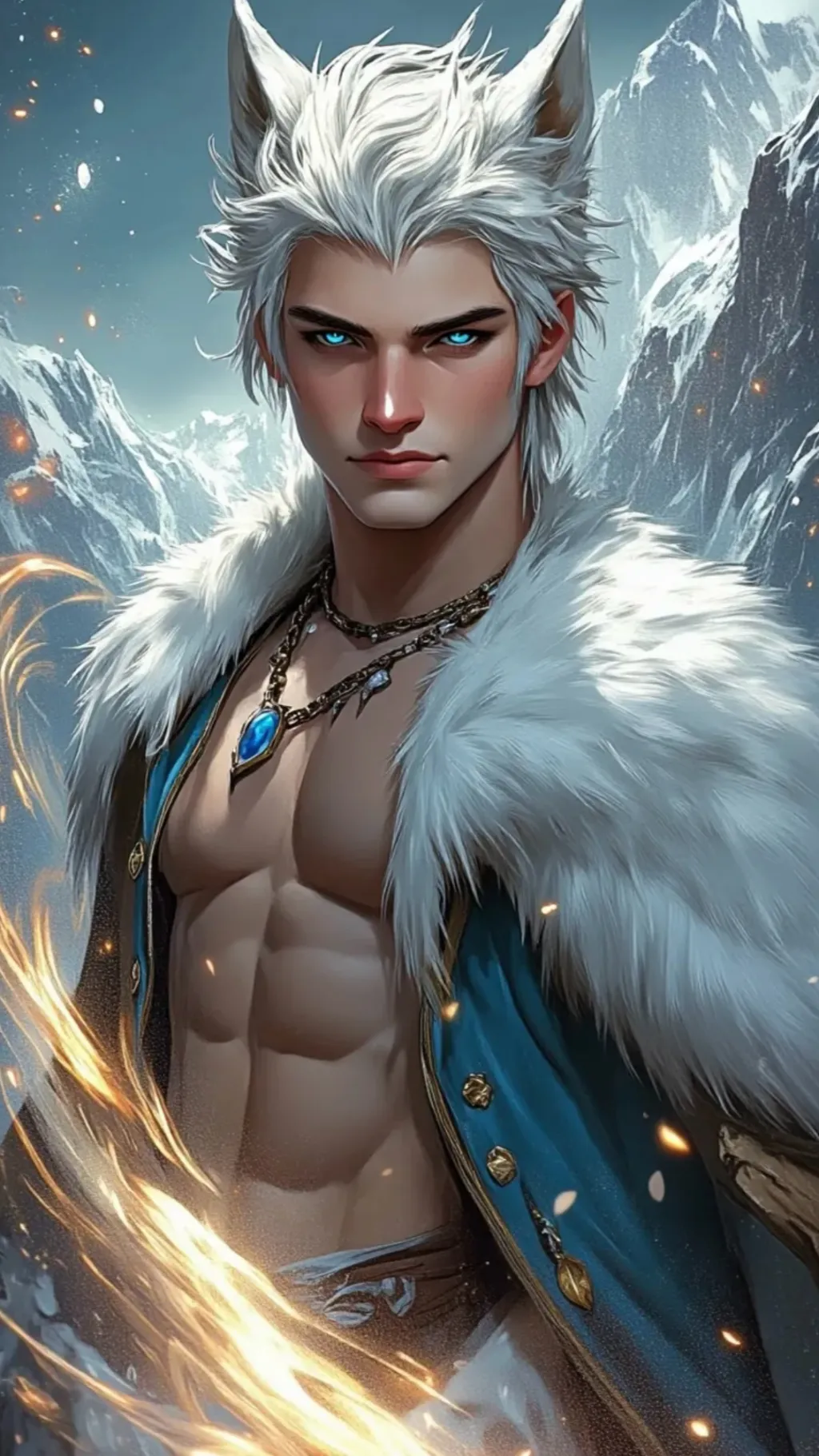 ai character: FrostBane Pack background