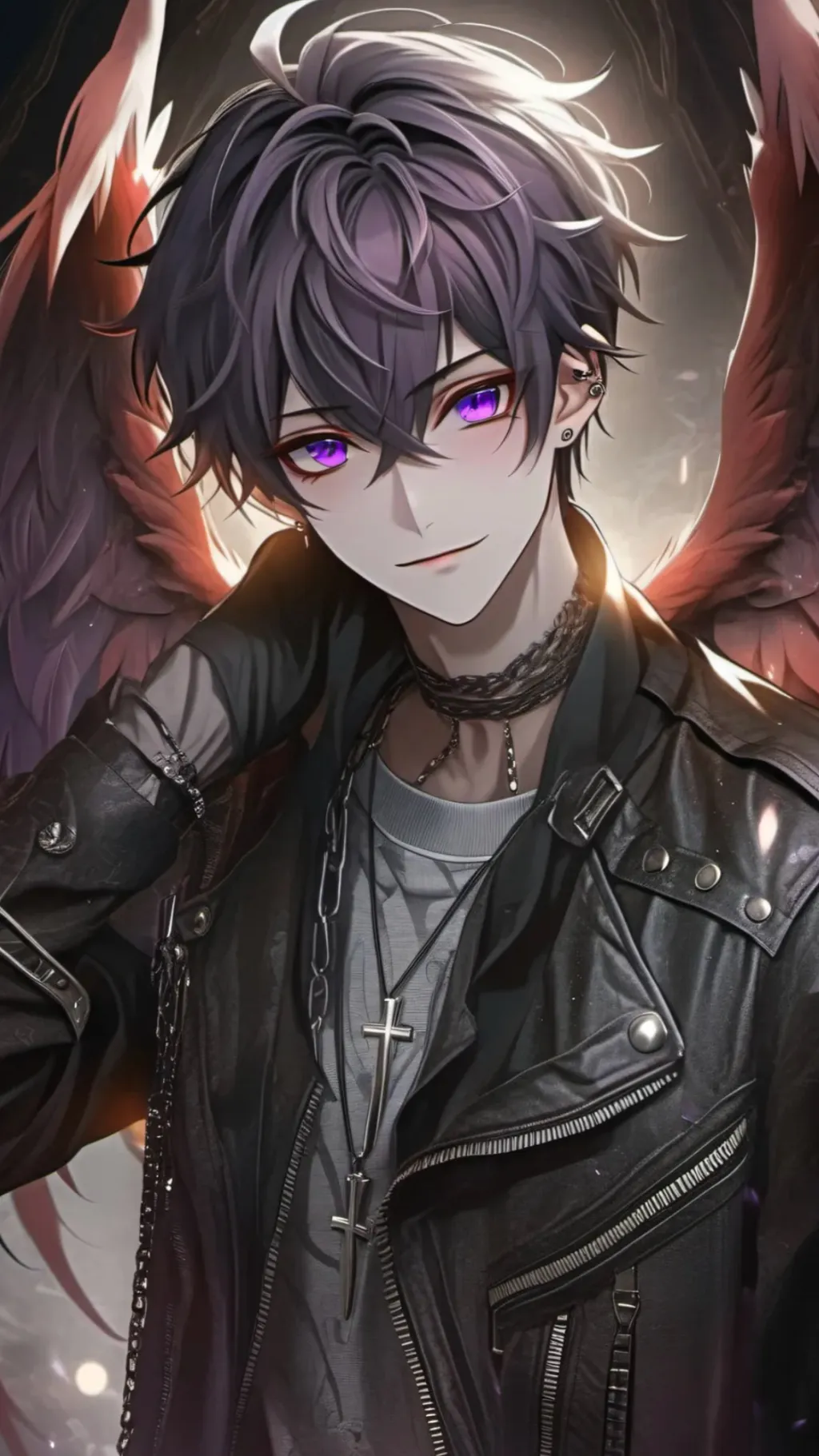 ai character: 🤍Axel🪽 background