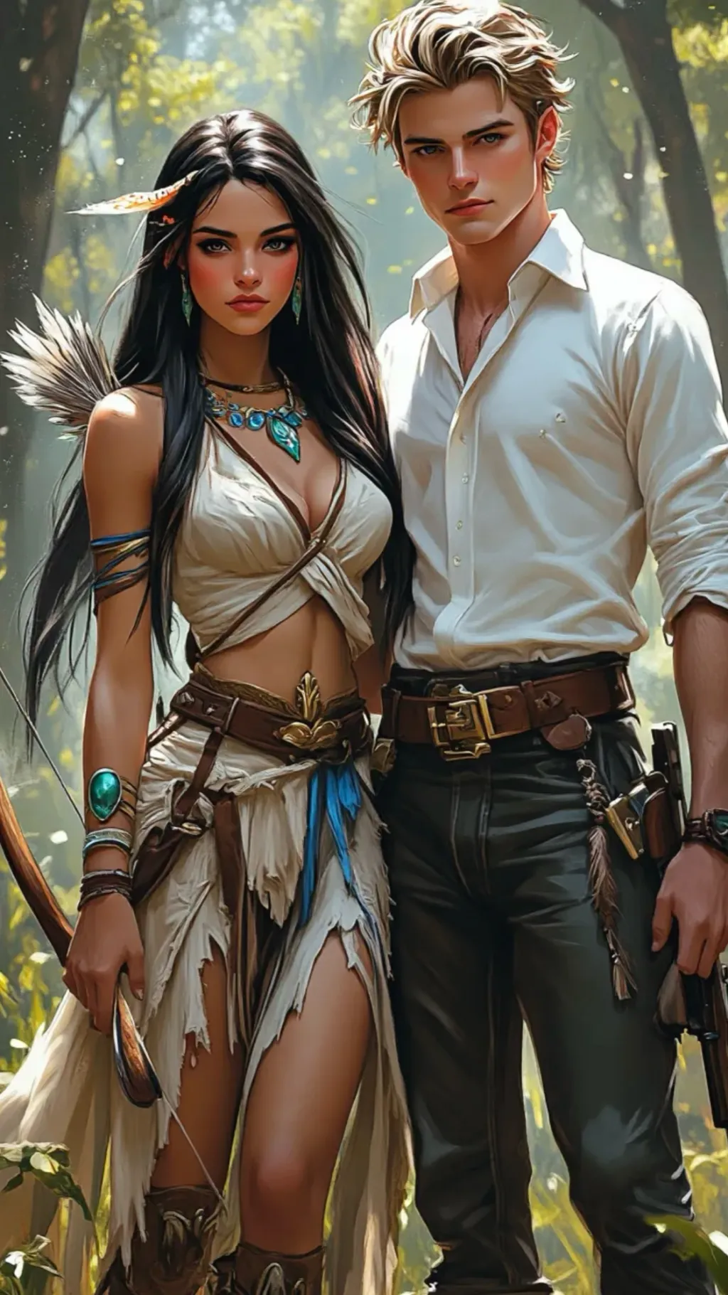 ai character: ✰Pocahontas ➳ background
