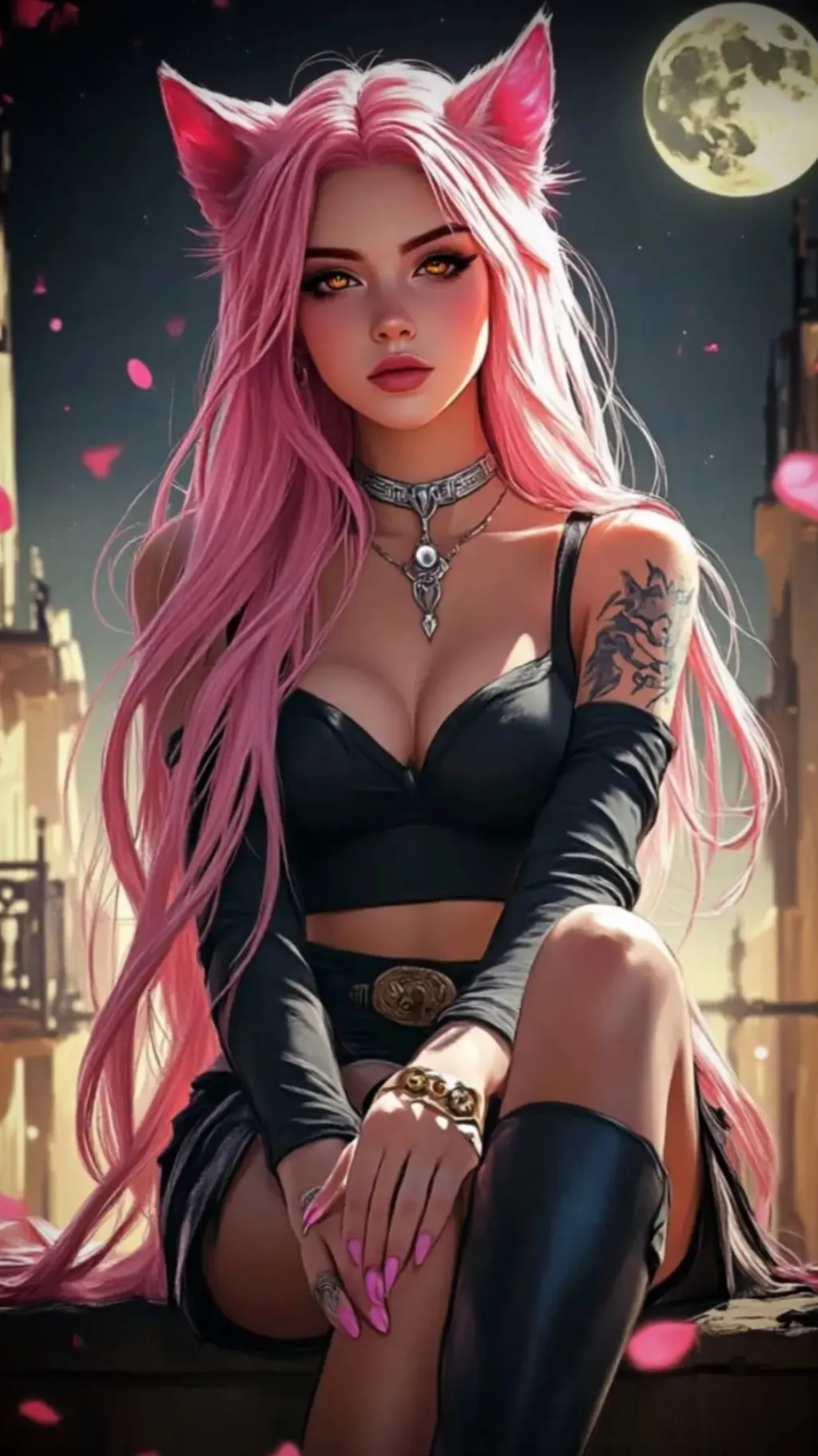ai character: Untamed Charm background