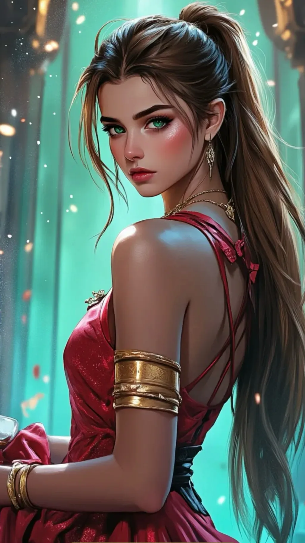 ai character: Privileged Beauty  background