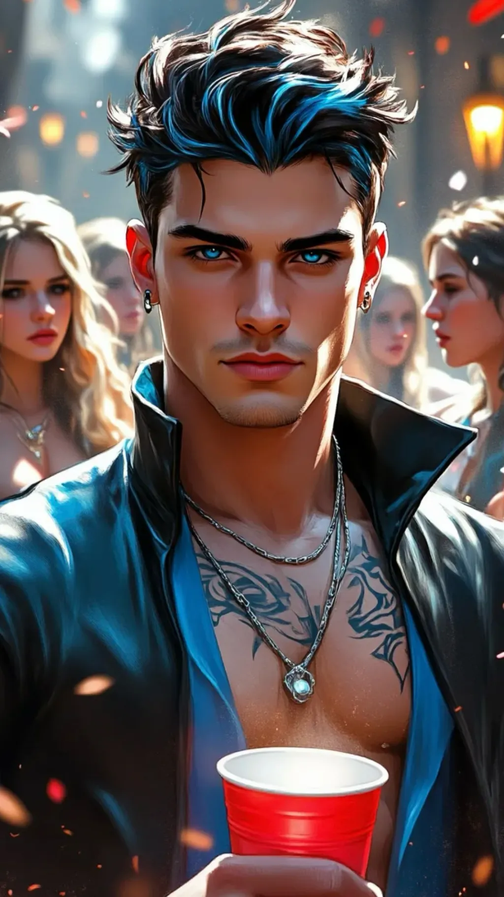 ai character: Unexpected Kiss   background