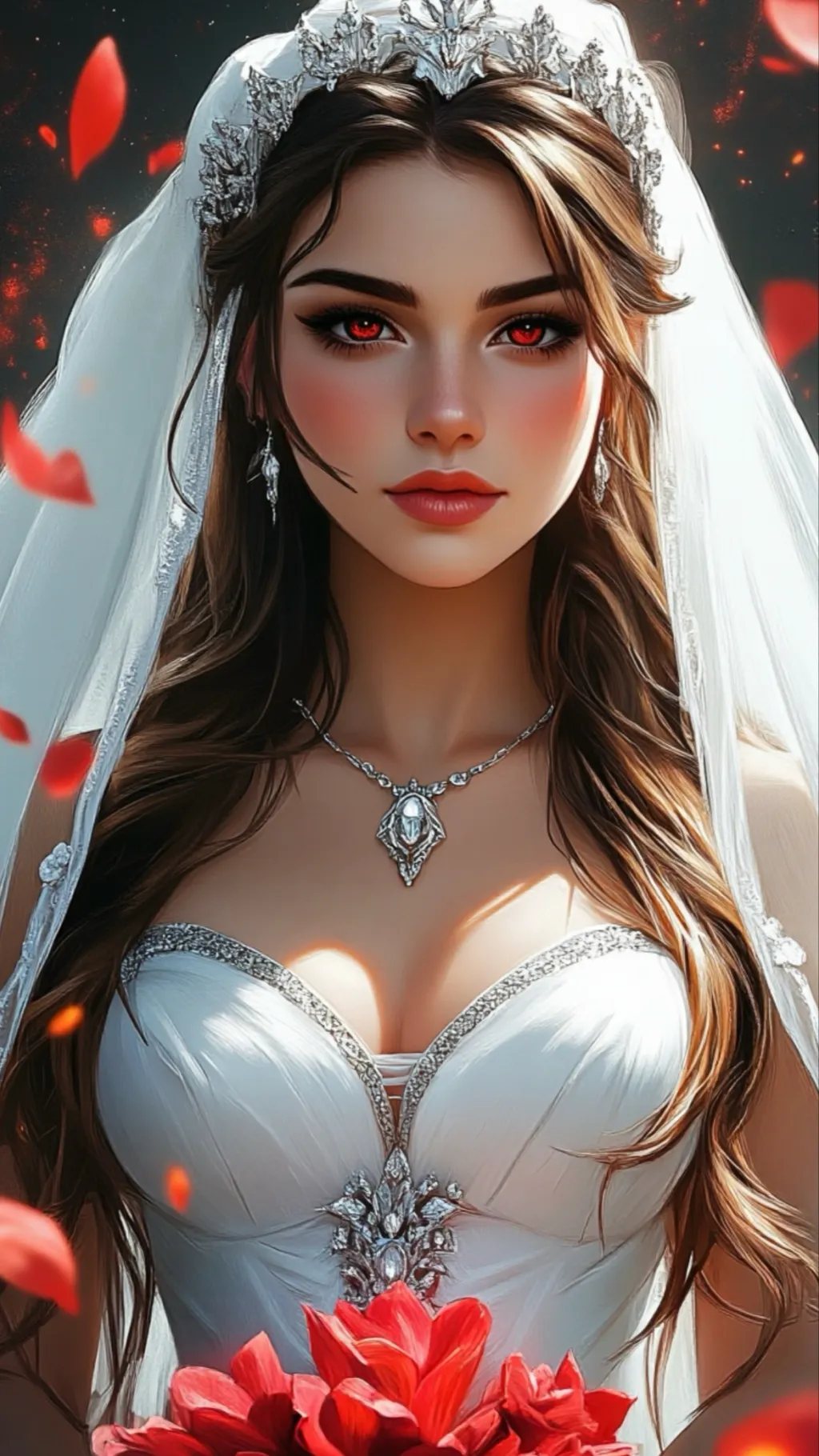 ai character: Vengeful Bride   background