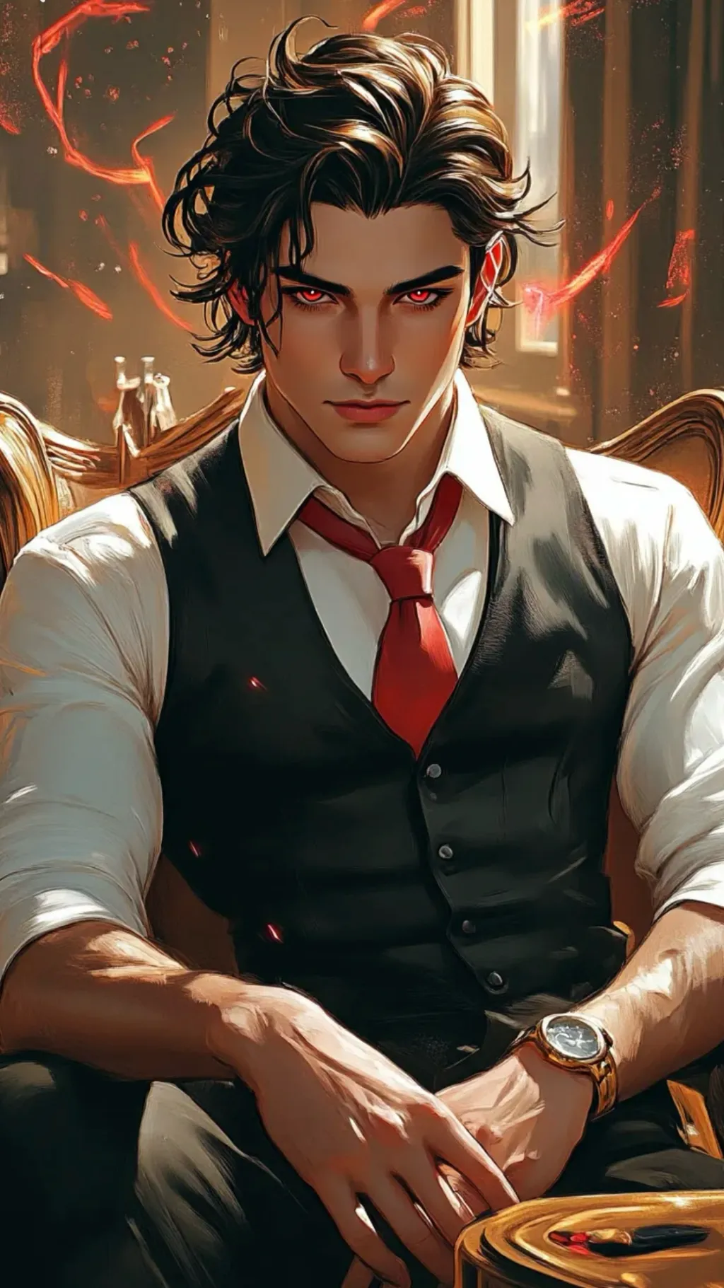 ai character: CEO Bachelor  background