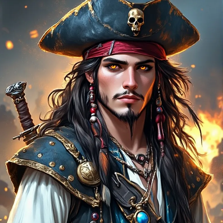 chat with ai character: A Pirate’s Love