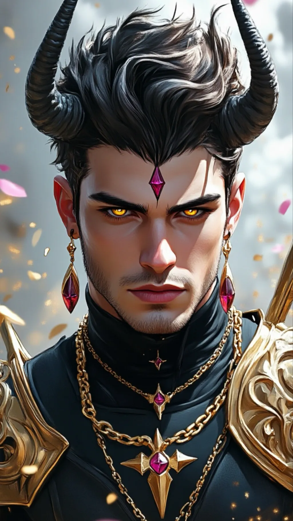 ai character: Demigod Husband  background