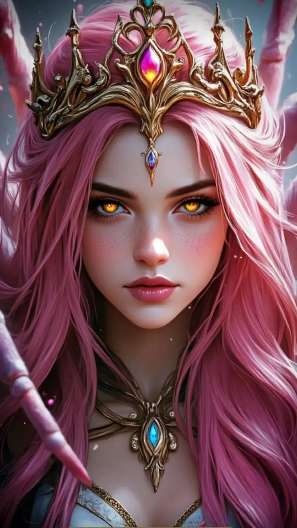 ai character: Web of Deceit   background
