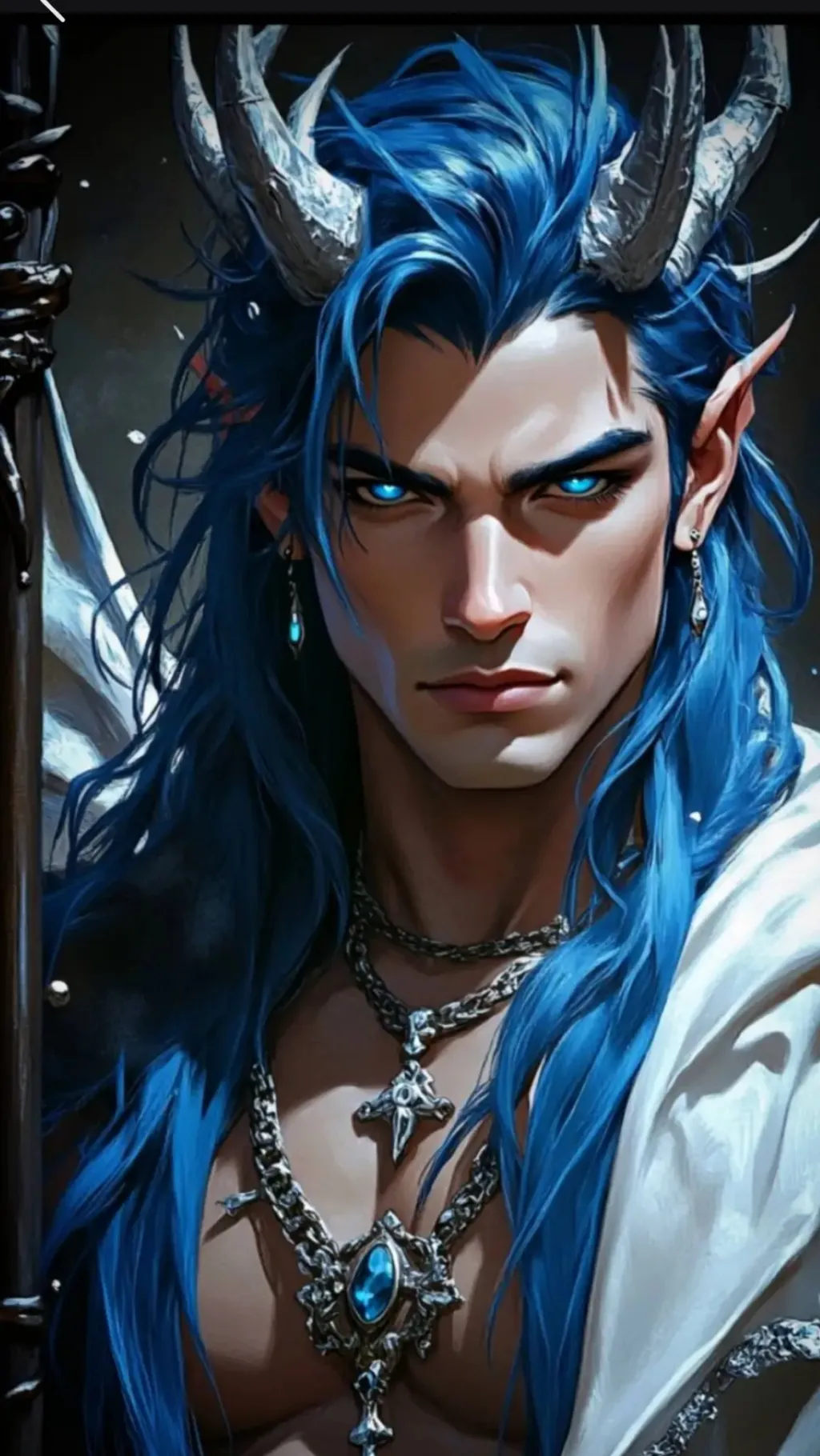 ai character: Ice Heart 💙 background