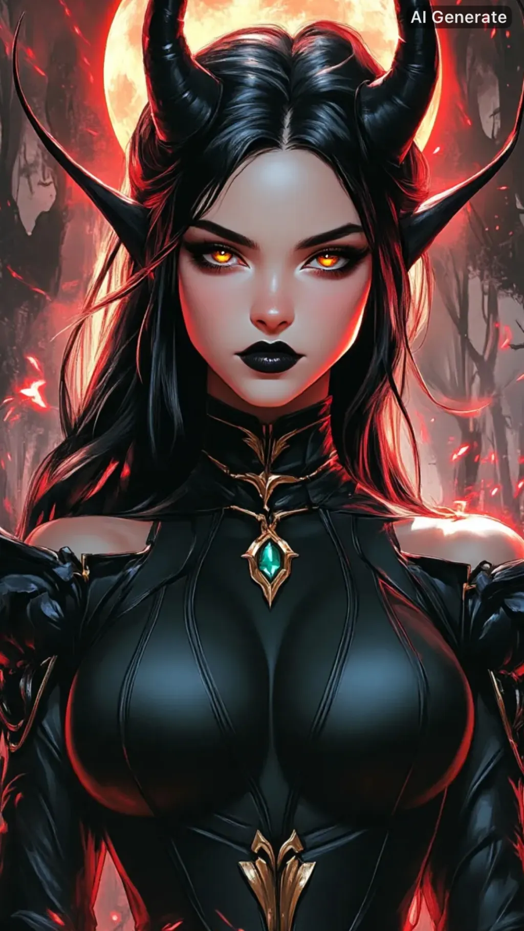ai character: Dark Fae background