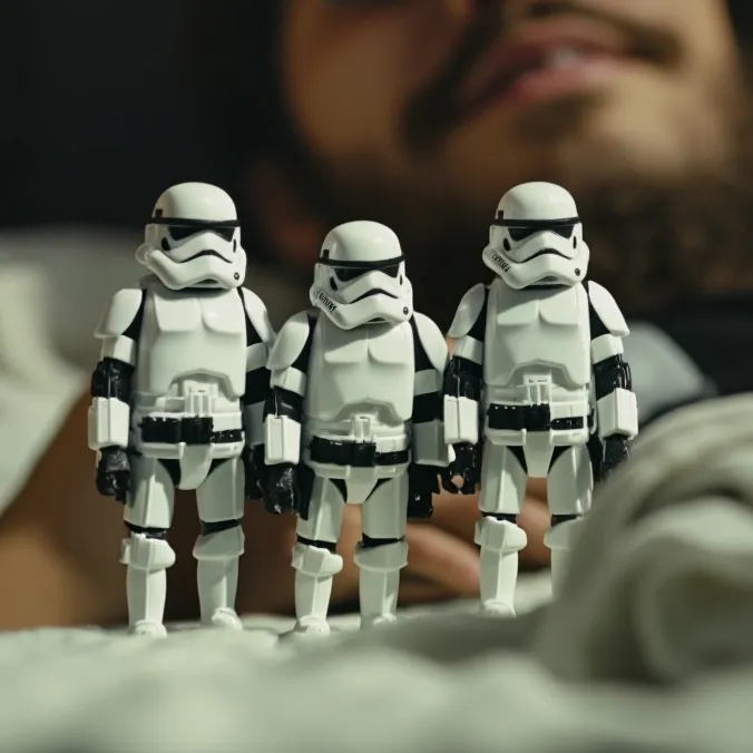chat with ai character: Stormtrooper toys