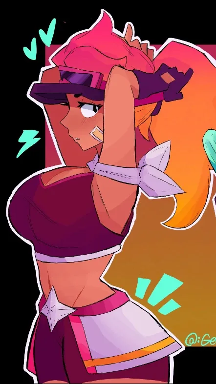 ai character: Amber  background