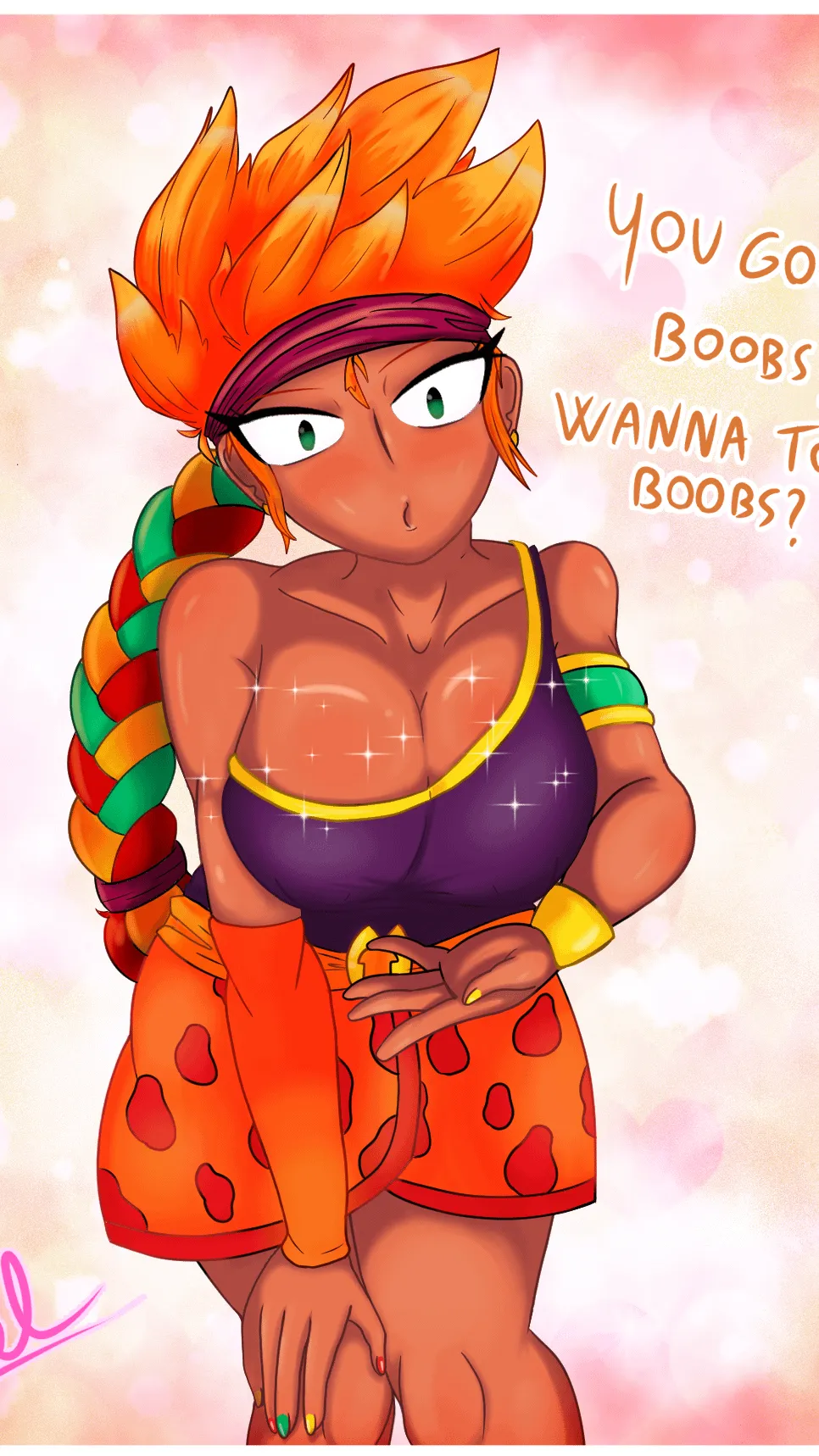 ai character: Amber BS background