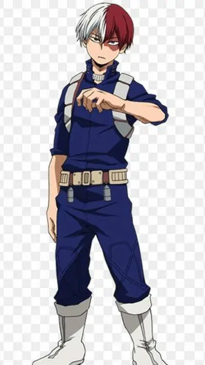 ai character: Shoto todoroki  background