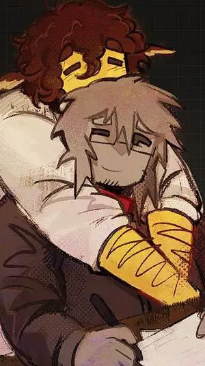 ai character: Shed x Builderman background