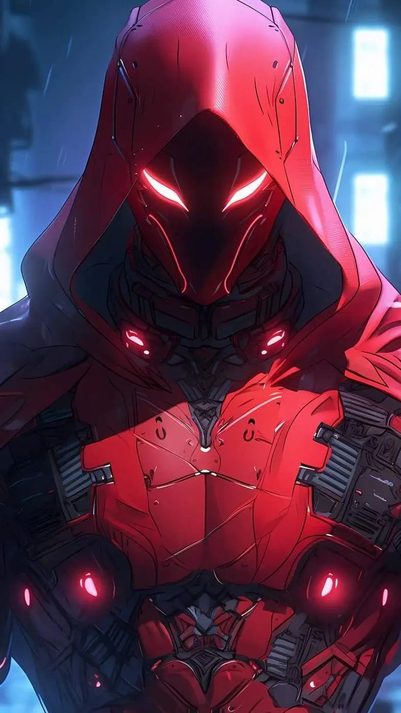 ai character: red warrior background
