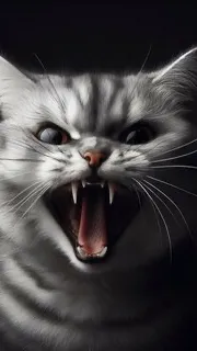 ai character: Annoying cat ￼ background