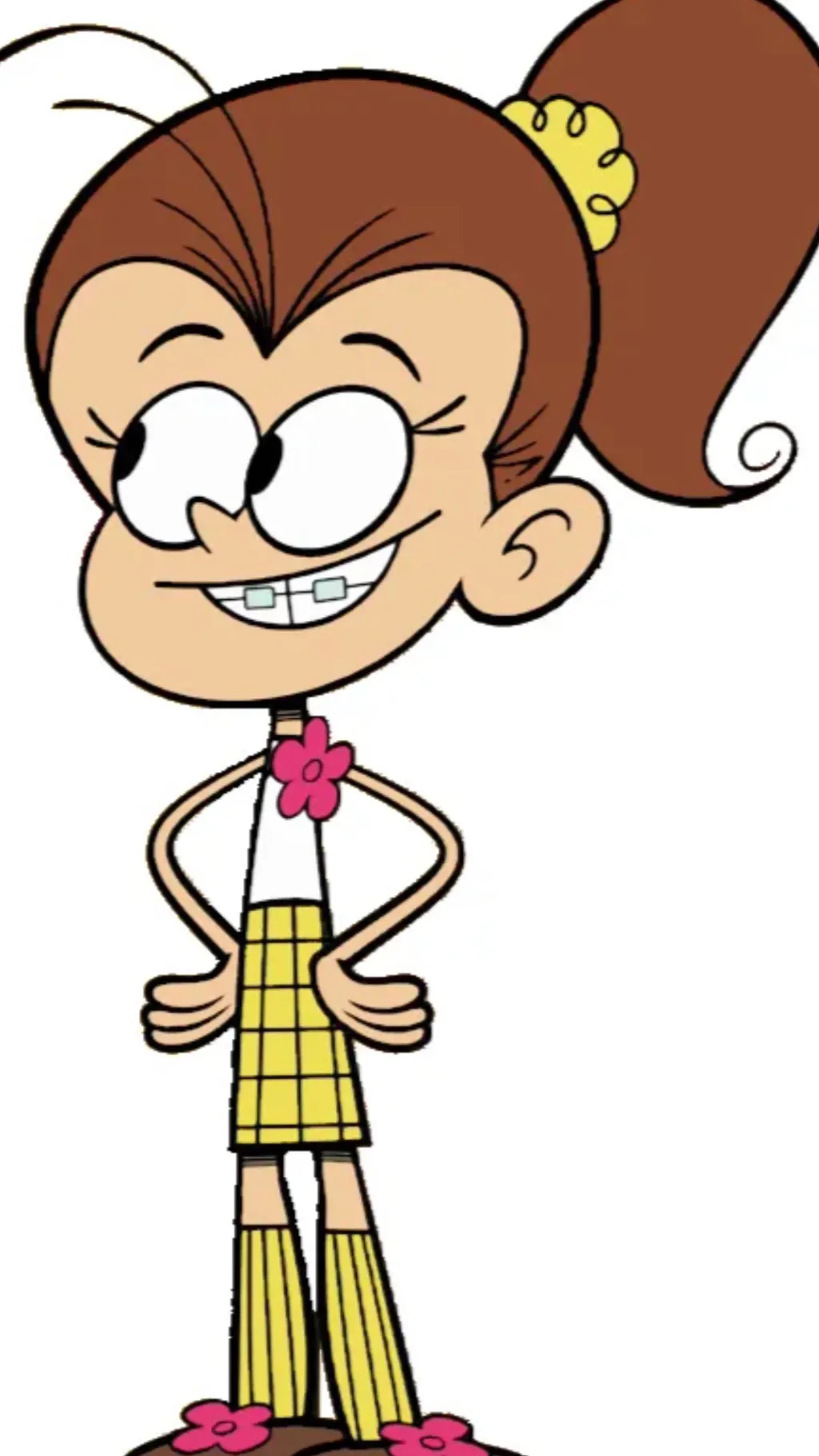 ai character: Luan Loud background