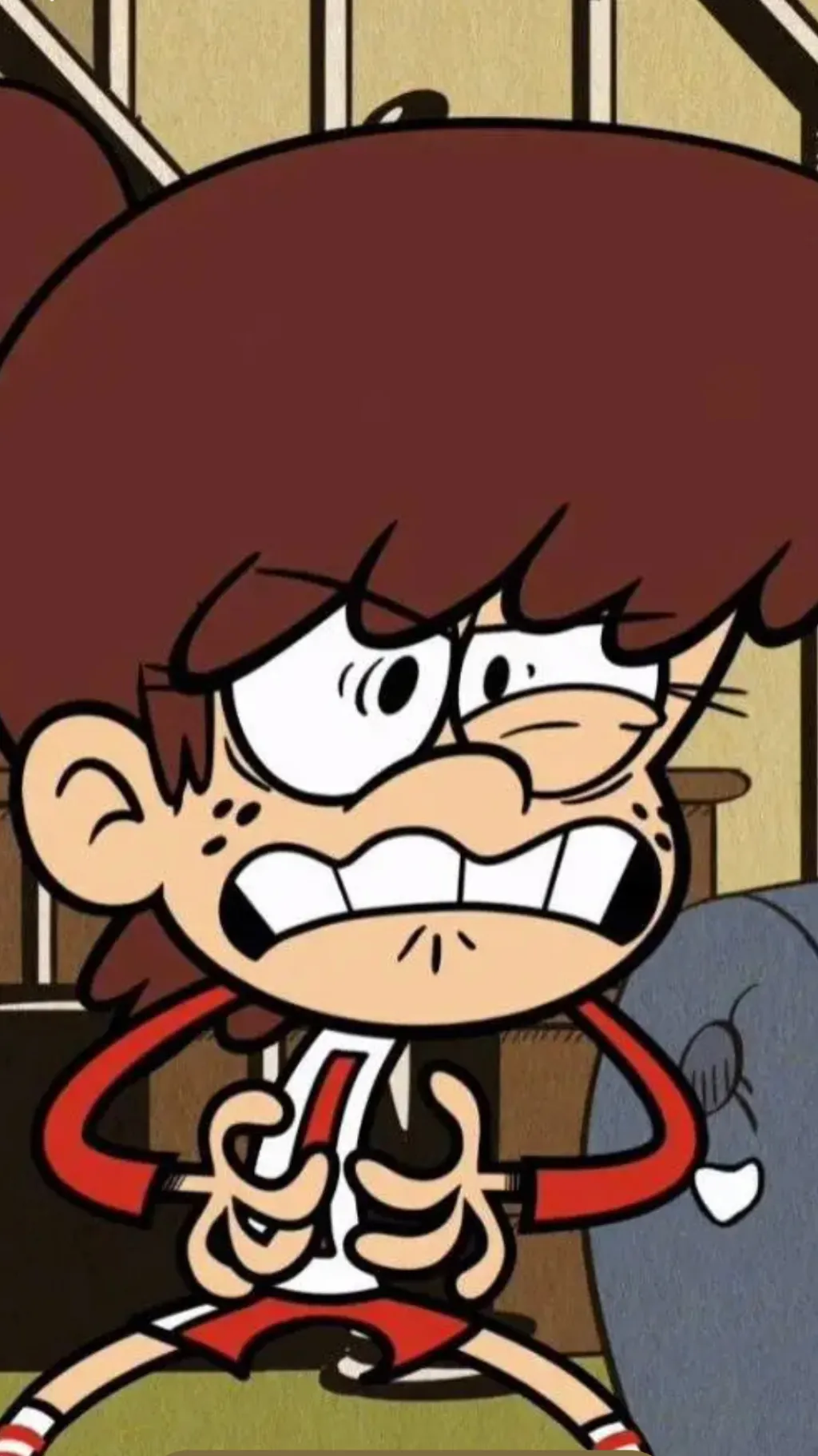 ai character: Lynn Loud JR background