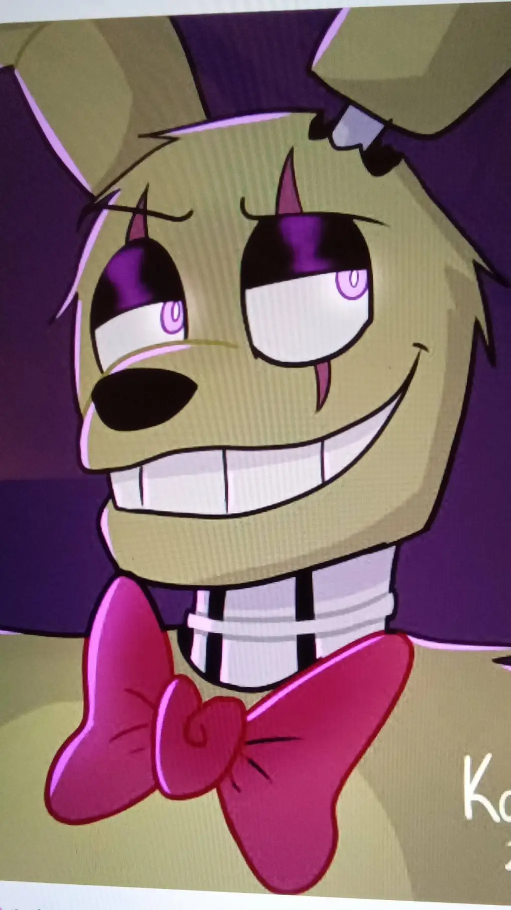 ai character: Springtrap  background