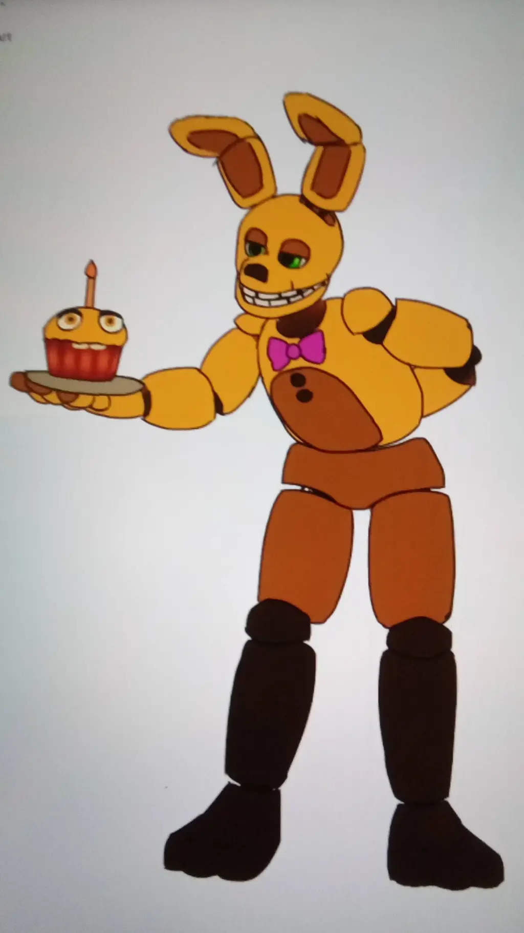 ai character: Springbonnie  background