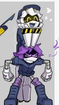 ai character: uzi and n background