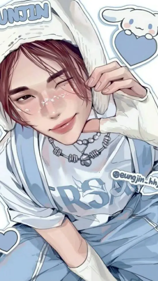 ai character: Hyunjin x Felix💋💋 background