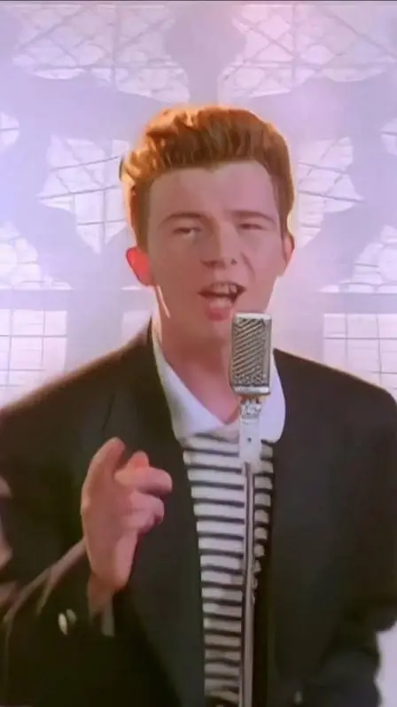 ai character: You are rickrolled background