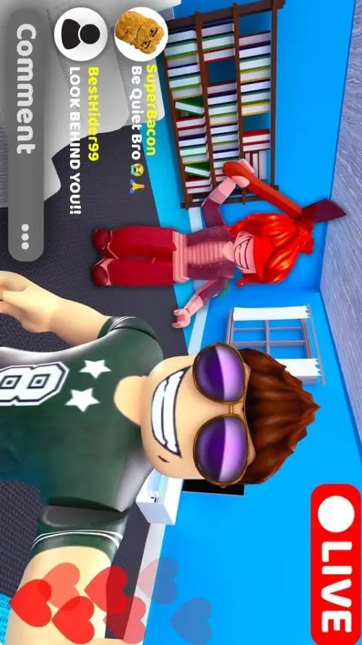 ai character: There's a girl background