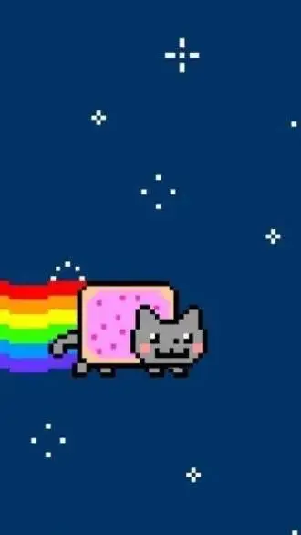 ai character: Nyan cat  background