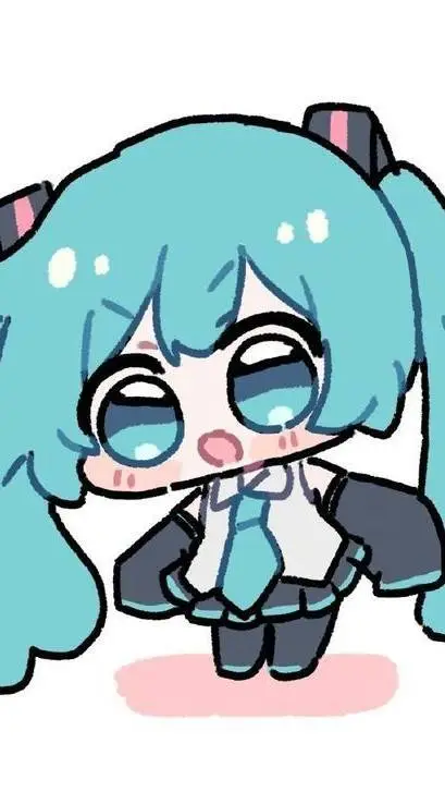ai character: 💙★chibi miku★💙 background