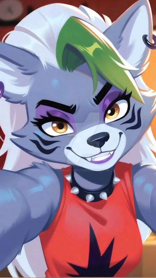 ai character: Roxanne Wolf  background