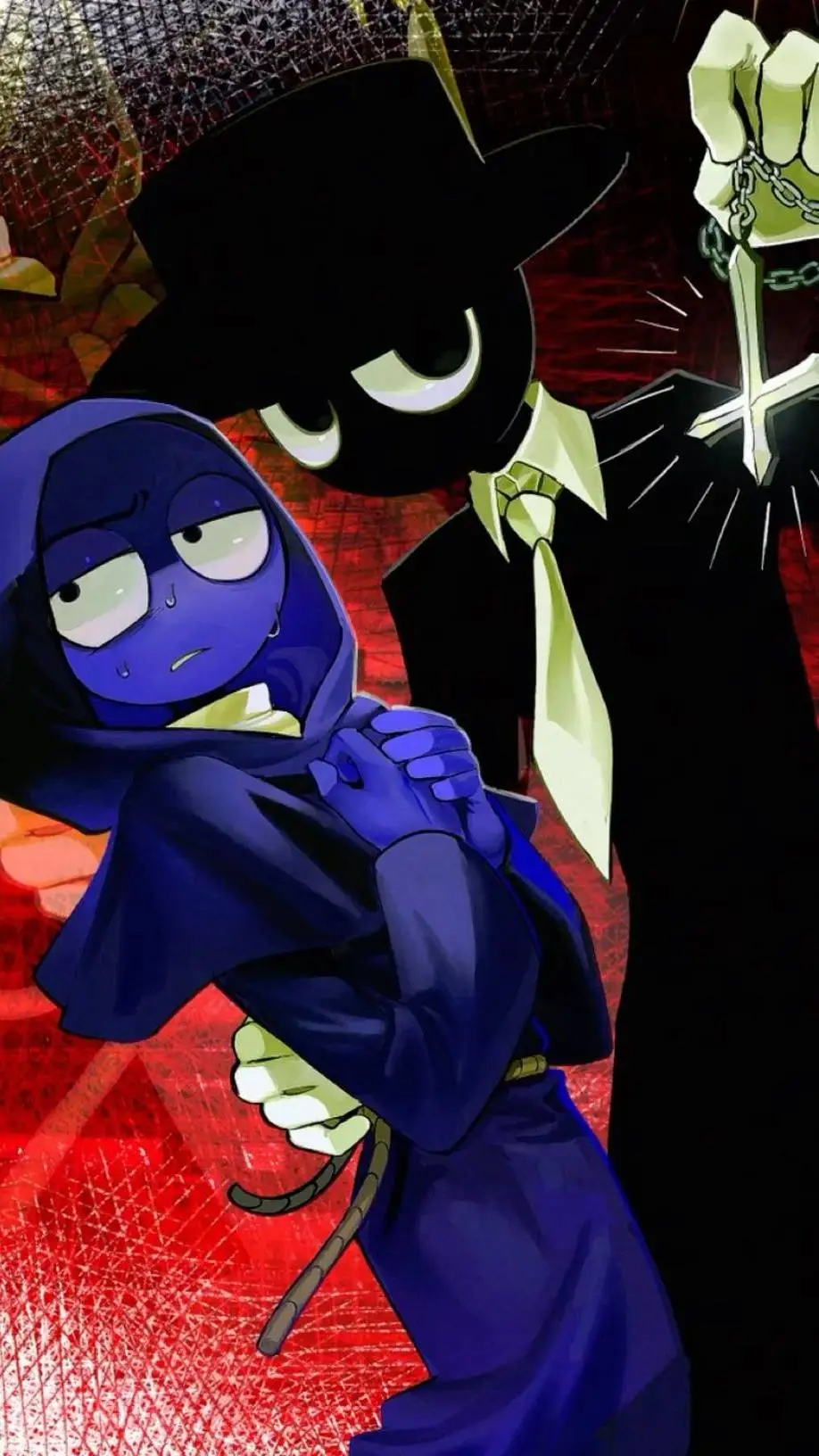 ai character: Jevin x Black background