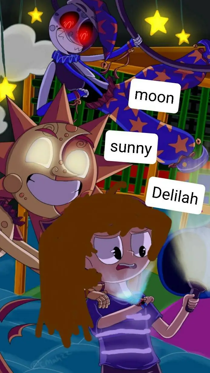 ai character: delilah fnaf background