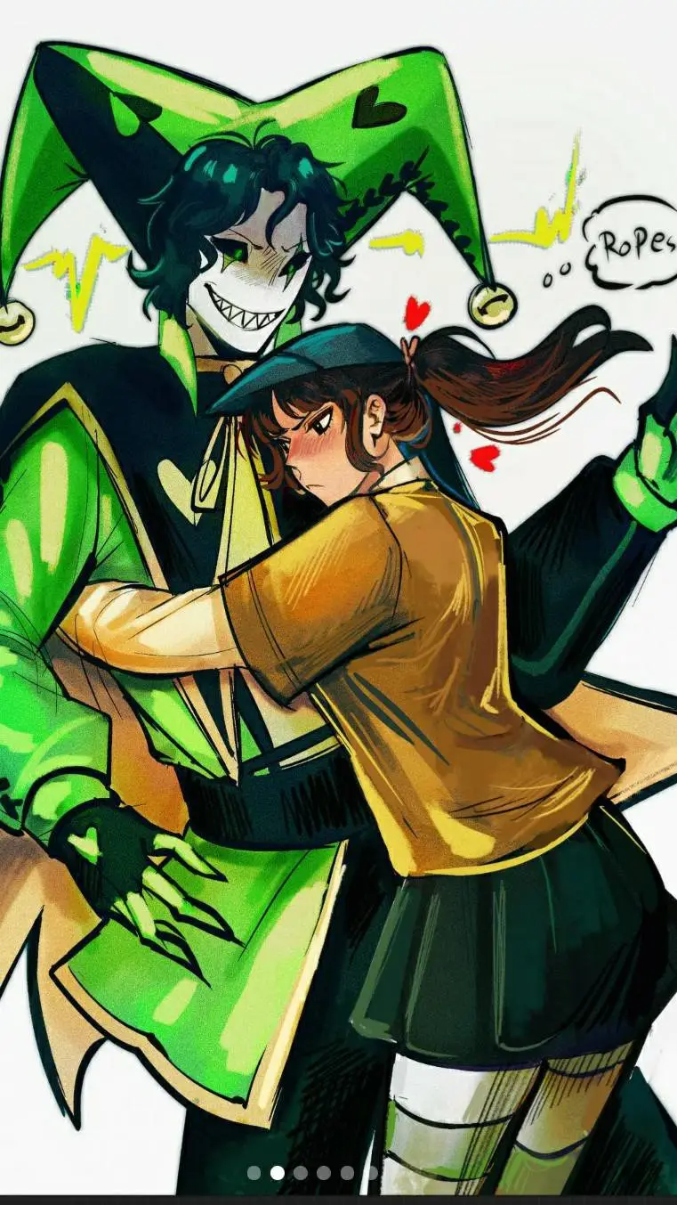 ai character: Harlequin background