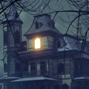 chat with ai character: Haunted house