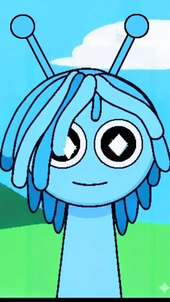 ai character: Blue Ramen Sprunki background