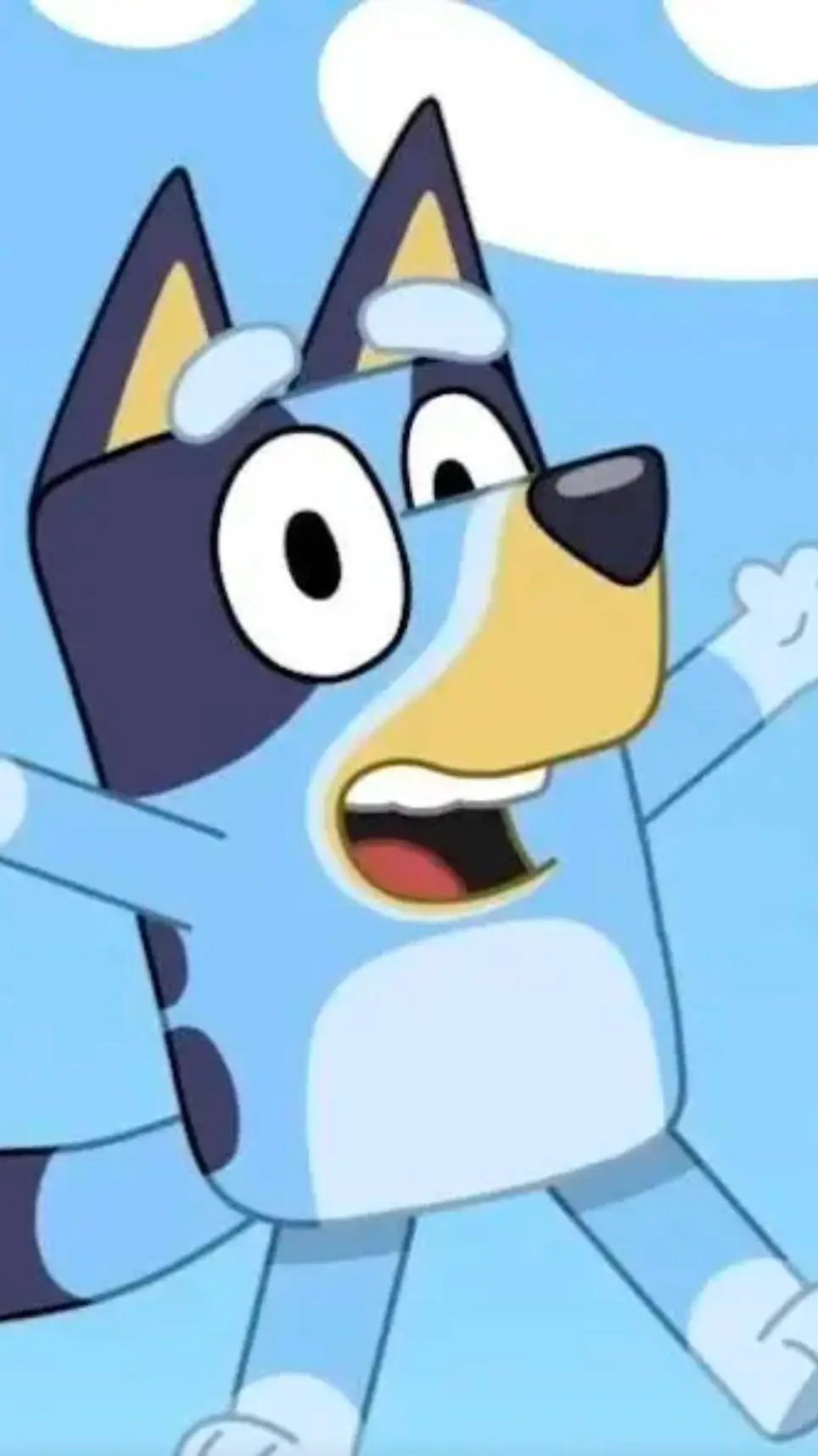 ai character: 💙remastered bluey🩵 background